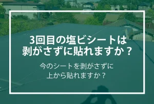 三回目の塩ビシートについて
